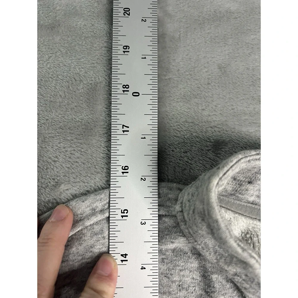 The North Face Girls Jacket Medium (10) Gray Full Zip Cropped Fleece